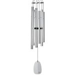 Woodstock Chimes BPLS Large Bells of Paradise Wind Chime - Silver, 44-Inch