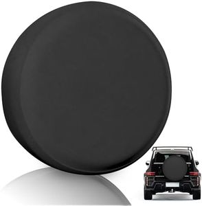 K-Musculo Spare Tire Cover, RV Spare Tire Cover, Waterproof Anti-UV Tire Cover RV Accessories for RV/Truck/Trailer/SUV. (Black 24"-26" Dia)
