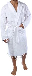 CACALA Pure Series Bathrobe, Kimono – 100% Natural Turkish Cotton Fabric – Ultra-Absorbent and Plush – Fast Drying, Comfortable and Warm – Unisex
