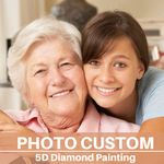 Custom Diamond Painting Personalized Diamond Art for Adults Customized Photo Diamond Dotz Kits, Rhinestone Painting, Personal Customized Gifts Home Wall Décor
