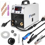 FLARING MIG Welder, 215Amp LED Digital Display Synergic MIG 120V/240V Dual Voltage, 6 in 1 Gas MIG/Gasless Flux Core MIG/Stick/Lift TIG/Spool Gun Multi Process Welding Machine 2-Year Warranty