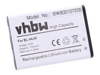 vhbw Li-Ion battery 1700mAh (3.7V) for smartphone LG Optimus L40 D160, SU540, SU880 as BL-44JR.