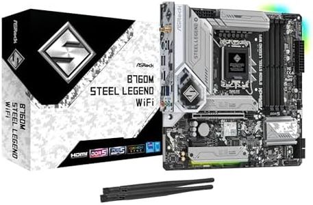 ASRock B760M Steel Legend WiFi Motherboard, Intel 12th and 13th Generation CPU (LGA1700), B760 Chipset, DDR5 Micro ATX Motherboard