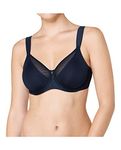 Triumph True Shape Sensation W01 Underwired Minimizer Bra Black 0004 36G CS