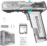 Cyberpunk Gun-Shaped AI Smart 8V Dual-Speed Hammer Drill, Cool Gadget Gifts for Men, Boyfriend, Husband, Dad, Boss, Gamers, Tech Lovers (Silver, 8-Piece Accessory Kit)