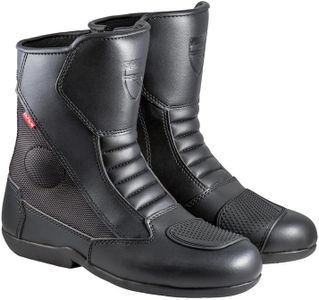 Bottes moto CURVE Magnes WP noires | Homme, Femme | Microfibre | Usage urbain | Protections cheville et talon, Détails réfléchissants, fermeture éclair, semelle antidérapante, homologuée