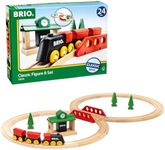 BRIO Classic Figure of 8 Wooden Railway Train Set - Toddler Toys for Kids 2 Years Up