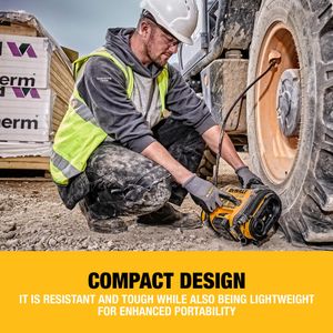 DEWALT 18V XR Cordless Inflator – Portable Air Compressor