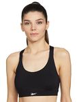 Reebok Women's Cotton Padded Wire Free Sports Bra Black