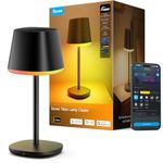 Govee Table Lamp Classic RGBICWW, Smart Cordless Lamp Work with Matter, Alexa and Google Assistant, with 72+ Scene Modes, 500Lm, 2700-6500K, Nightstand Lamp for Living Room, Bedrooom and Office