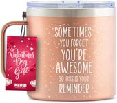 KLUBI Birthday Gifts for Mom From Daughter Sometimes You Forget You Are Awesome Gifts for Women 14oz Mug Birthday Gifts for Women Who Have Everything Fun Teacher Appreciation Gifts for Friends Female