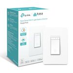 Kasa Smart Single Pole Dimmer Switch by TP-Link (HS220) -Dimmer Light Switch for LED Lights, Works with Alexa and Google Home, 1-Pack , White ( Packaging May Vary )