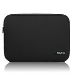 ARVOK 15-16 Inch Laptop Sleeve Multi-Color & Size Choices Case/Water-Resistant Neoprene Notebook Computer Pocket Tablet Briefcase Carrying Bag/Pouch Skin Cover for HP/Dell/Lenovo/Asus/Acer, Black