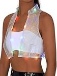 Edary Women's Light up Sleeveless V