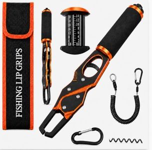 2-in-1 Fish Lip Gripper with Scale, 60LB Fish Scale, 360° Rotating Handle