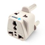 OREI India to South Africa, Botswana, Namibia & More (Type M) Travel Adapter Plug - 2 in 1 - CE Certified - RoHS Compliant - White Color (DB-10L)