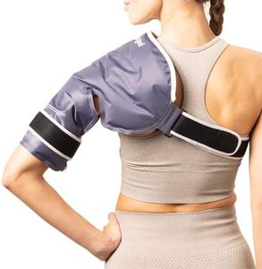 Magic Gel Shoulder Ice Pack Wrap - Reusable and Adjustable Arm Sling for Cold Shoulders Compression Men Women Pitchers Rotator Cuff - Easy to Freeze