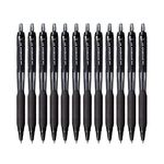 UNI-BALL Jetstream SXN101 0.7mm Roller Ball Pen | Black Ink, Pack of 12