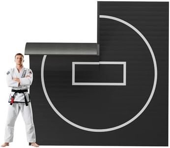 Kaoshan 5'x10'/10'x10'/8'x8' Wrestling Mat for Home - Durable BJJ Jiu Jitsu Mats, In Home Wrestling Mats, Wrestling Mats for Garage, Flexi Roll Judo Mat for MMA, Grappling, Martial Arts & Boxing