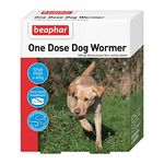 Beaphar One Dose Wormer Small Medium and Large Dogs Dog Worming Tablets (Large Dogs 20-40 kg)