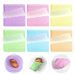 240 Sheets Wax Paper Sheets, 12x12 Inch Portable Deli Paper Sheets Food Basket Liner Wax Paper for Food Sandwich Wrappers for Kitchen Party Events (6 Colors)