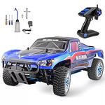 WOLWES Nitro RC Cars Two Speed RC VehicleBuggy Rock Crawler Truck 4WD Off-Road RC Car Nitro Gas Power Off Road Short Course Truck with Igniter, Methanol Fuel RC Climbing Buggy, Adult Toy Gift