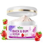 Nutrainix Organics Back & Bum Dark Spots Removal Scrub | Pimples And Dark Spot Reduces | Soothing And Moisturizing Scrub for Sensitive Skin | Reduce Acne Spot - Suitable for All Skin Types - 50g