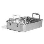 Made In Cookware - Stainless Clad Roasting Pan - 3-Ply Stainless Clad - Professional Cookware - Crafted in Thailand