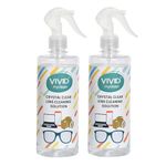 VividVision myclean Spectacles And Sunglasses Cleaning Solution Spray For Eye Wear With No Foam And Detergent A Crystal Clear Mobile Cleaning Spray For Laptop Devices Bottle Pack of 2-500ml