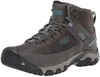 KEEN womens Targhee 3 Mid Waterproof Hiking Boot, Magnet/Atlantic Blue, 8.5 US