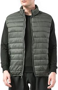 Alpine Swiss Clark Mens Lightweight Down Alternative Vest Jacket Green Small