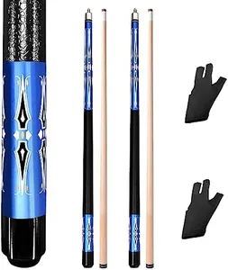 MoyanSuper Set of 2 Pool Cue Stick,58" 2 Piece Maple Billiard Cue Stick