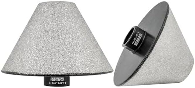 DT-DIATOOL Diamond Beveling Chamfer Bits for Granite Marble Tiles Existing Holes Enlarging Polishing Shaping Size of 27mm to 3-1/4 Inch Pack of 2