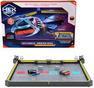 HEX Bots BattleBots Arena MAX, Remote Control Robot Toys for Kids with Over 30 Pieces, Toys for Boys & Girls Ages 8 & Up, Batteries Included