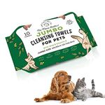 No More Baths! Jumbo Cleansing Towels for Pets