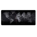 Gaming Mouse Pad Large Extended Mouse Mat with Stitched Edge Desk Mat Keyboard Pad for Laptop Computer Desktop PC Gamer Office and Home Non-Slip Rubber Mousepad (60-30CM Map)