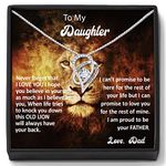 A Necklace Gift Message from Dad to Daughter Jewellery Birthday Gift for Girls Father gift to Daughters Present