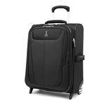 Travelpro Maxlite 5 Softside Expandable Upright 2 Wheel Suitcase, Lightweight Suitcase, Men and Women, Black, Carry On 51x39x20 cm