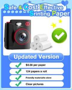 MYSTILUCK Kids Instant Print Camera – Black