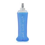 LIFE-SPORTS GEAR STEAM Soft Flask Bottle - Fro Easy fit into a Race Bag or Running Belt - Ergonomic Design - Silicone Cap - PVC and BPA Free - 16oz/450ml.