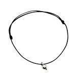 DARSHRAJ 925 Sterling Silver Ghungroo Beads Black Thread Handmade Nazariya Anklet Use For Girls & Women [Anklet] (Pack Of 1)