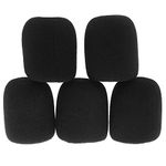 OriGlam 5pcs Foam Mic Cover Handheld Microphone Windscreen, Microphone Cover Foam Mic Covers, Microphone Cover Protection (Black)