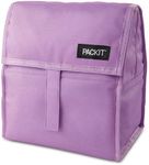 PackIt® Freezable Lunch Bag, Lavender, Built with EcoFreeze® Technology, Foldable, Reusable, Zip and Velcro Closure with Buckle Handle, Designed for Work Lunches and Fresh Lunch On The Go