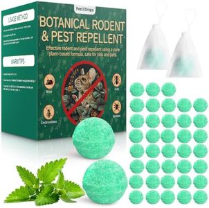 Mouse Rats Repellent 42 Pack, Peppermint Oil Moth Balls for Mice Rodent Deterrent, Natural Pest Control Pouches for Roaches, Ant, Cockroach, Spider, Safe for Humans & Pets, Indoor and Outdoor Use