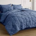 Bedsure Slate Blue Comforter Set Qu