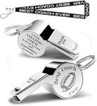 QIBAJIU Whistles with Lanyard, Coach Whistle, Football Gifts, Football Coach Gifts for Men Women, Thank You Cheer Coach Gift A Truly Amazing Coach is Hard to find Teacher Whistle Coach Gifts