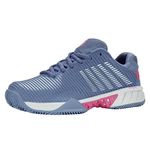 K-Swiss Women's Hypercourt Express 2 Hb Tennis Shoe, Infinity Blue Blush Carmine Rose, 6 UK