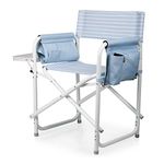 ONIVA - a Picnic Time Brand Outdoor Directors Folding Chair, Mod Denim Stripe
