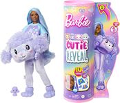 Barbie Cutie Reveal Doll & Accessories, Poodle Plush Costume & 10 Surprises Including Color Change, “Star” Cozy Cute Tees, HKR05