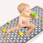 Bath Mat for Tub, Sheepping 30 x 17 inch Bathtub Mat Non Slip Machine Washable Shower Mat with Suction Cups, Quick Drain Tub Mat Anti Slip for Kids Baby Elderly